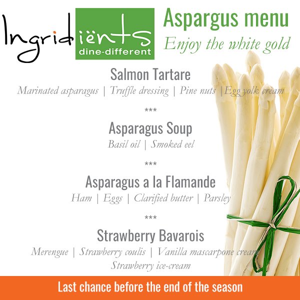 187582474_3961067700640306_4784482970452713766_n asperge menu at Ingri